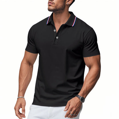 Herren Poloshirt Modern Kragen Feuchtigkeitsregulierung