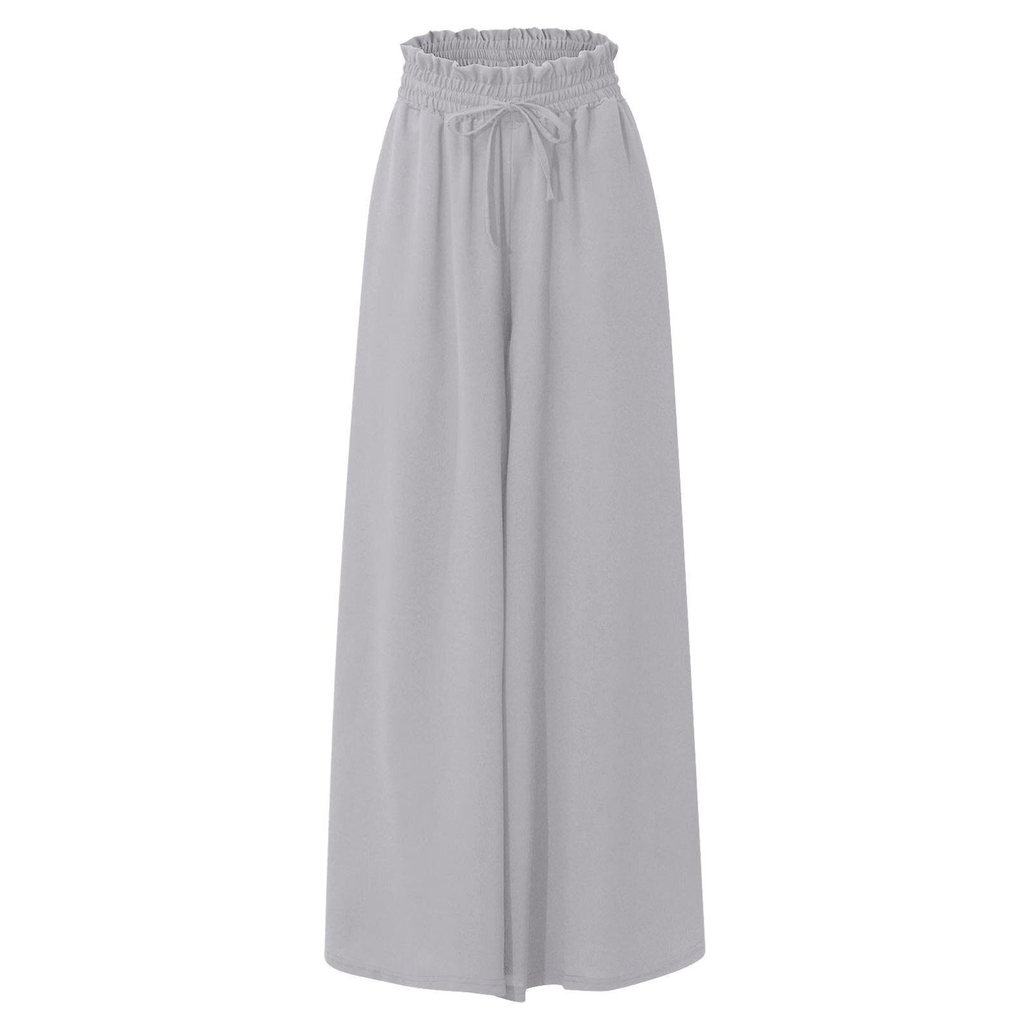 Damen Hose Elegant Weit mit Gummizug und Taschen