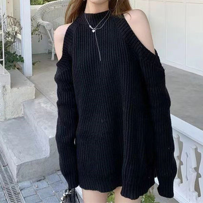 Damen Oversized Pullover Großzügig Weich