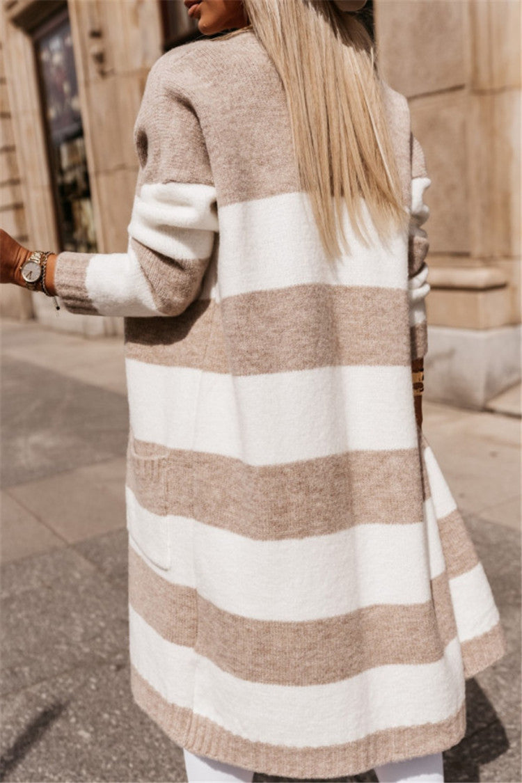 Farbenfrohe Strickjacke Herbst Winter - IdealeKleiden