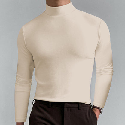 Herren Rollkragenpullover Fein Baumwolle Elegantes Design