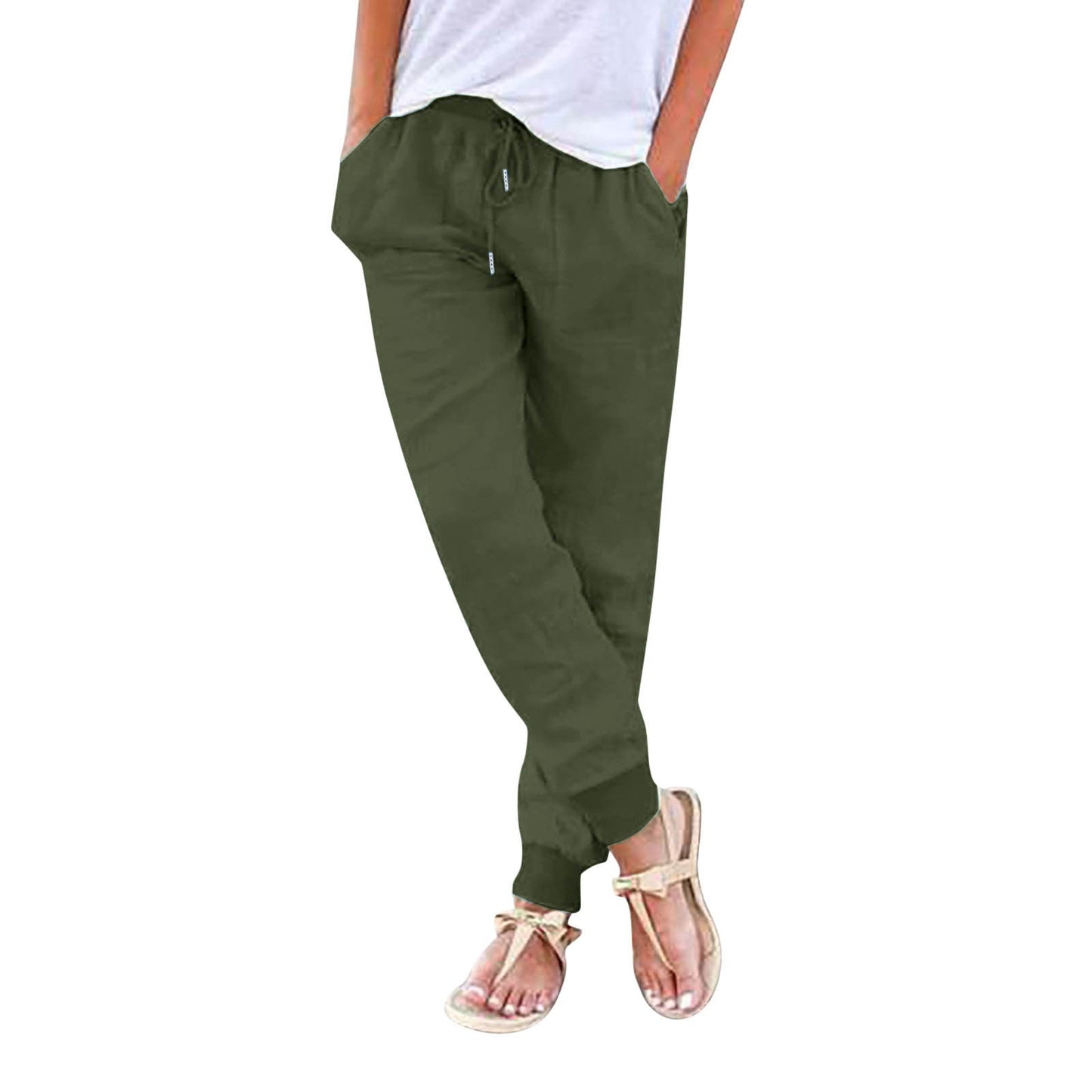 Damen Komfort Hose Elastisch Praktisch