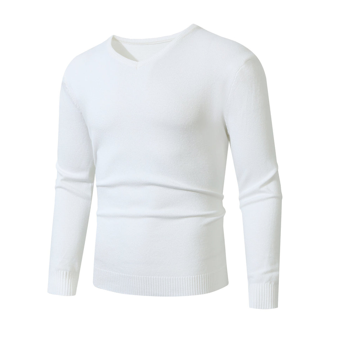 Herren Pullover V-Ausschnitt Soft Baumwolle