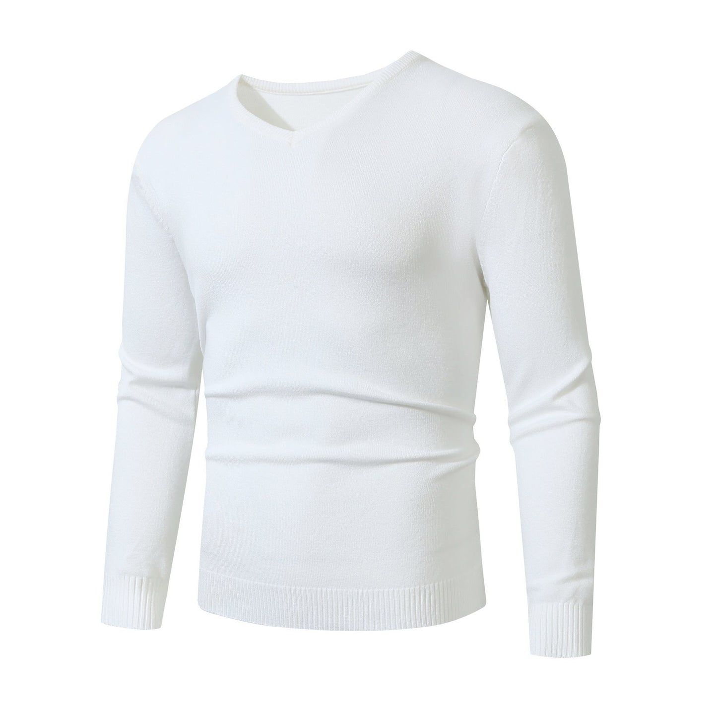 Herren Pullover V-Ausschnitt Soft Baumwolle