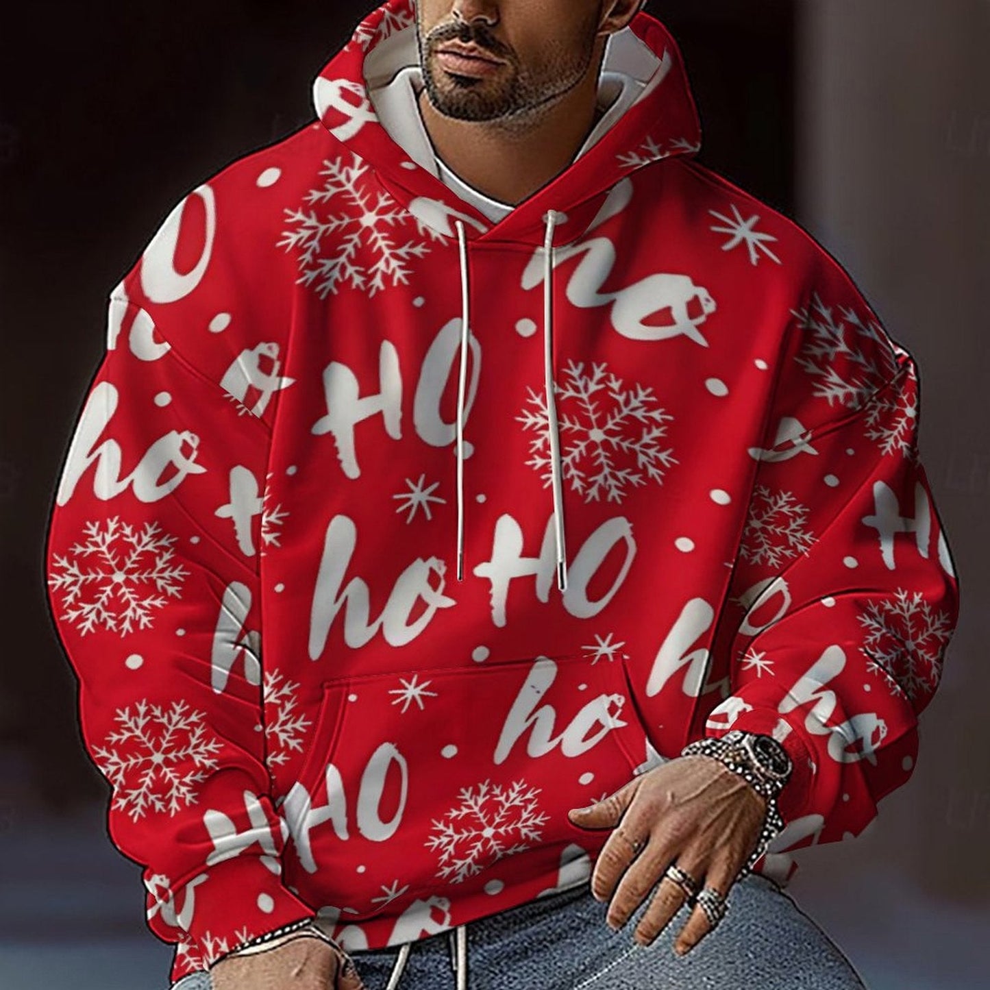 Herren Weihnachts-Pullover Farbenfroh Bequem
