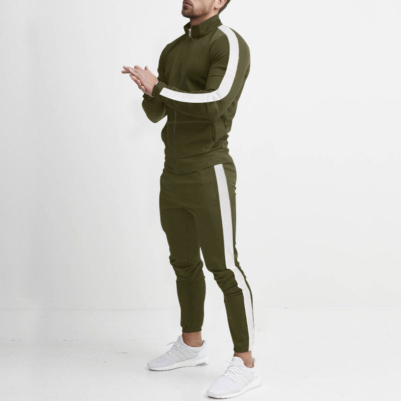 Herren Trainingsanzug Sportlich Streifen Design