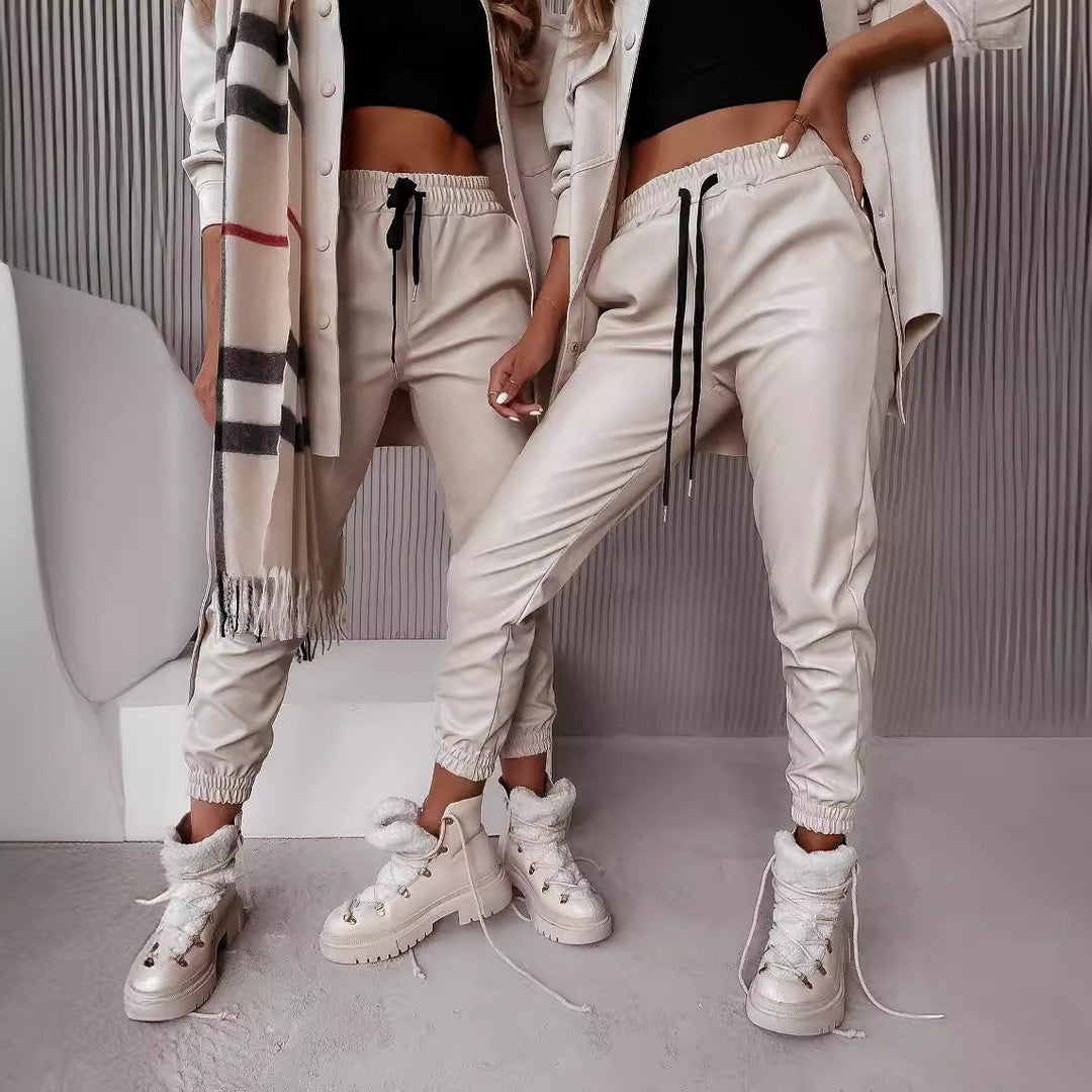 Damen Jogginghose Bequem Elastisch Mit Stilvollem Design