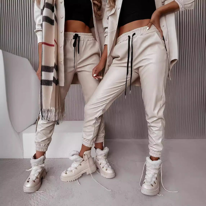 Damen Jogginghose Bequem Elastisch Mit Stilvollem Design