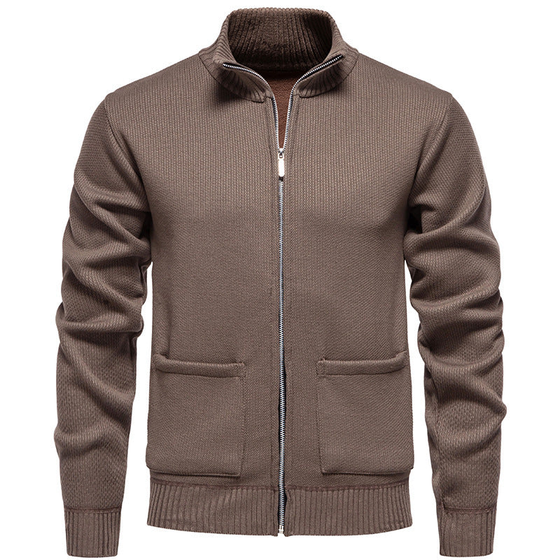 Herren Strickjacke Lässig Warm Mit Taschen - IdealeKleiden