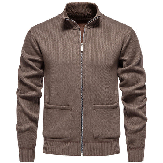 Herren Strickjacke Lässig Warm Mit Taschen - IdealeKleiden