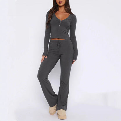 Damen Jogginganzug Set Bequem Casual