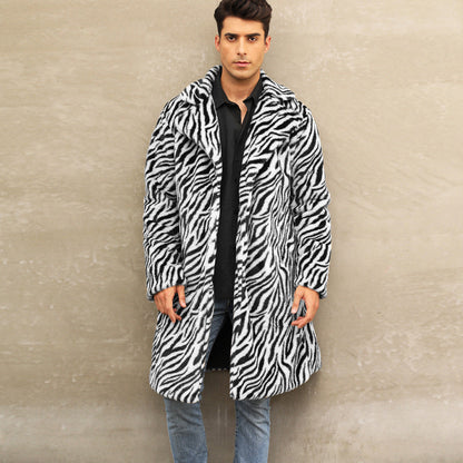 Herren Zebra Mäntel Modern & Bequem