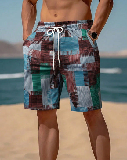Herren Badeshorts Modern Grafik Design