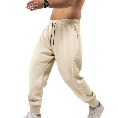 Herren Sport Sweatpants Elastisch Mit Reißverschlusstaschen
