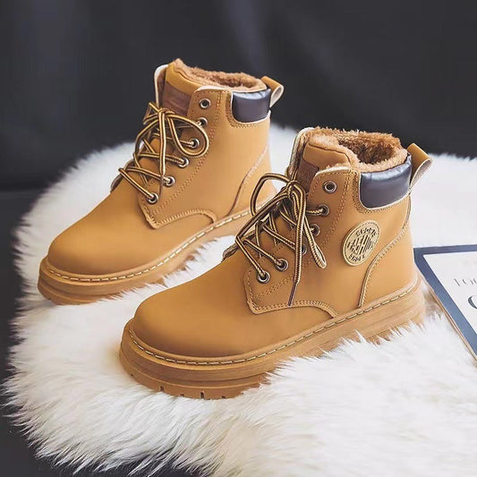 Bequeme Damenstiefel aus Baumwolle - IdealeKleiden