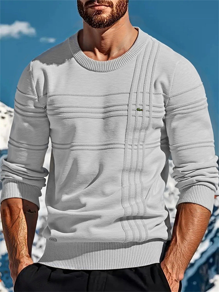 Herren Strickpullover Modern Textur Design