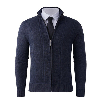 Herren Strickjacke Modern Elegant Zipper Design