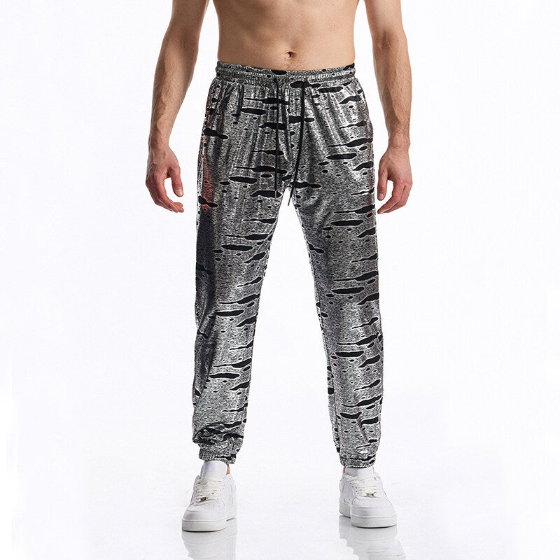 Herren Jogginghose Sportlich Glänzend Modern