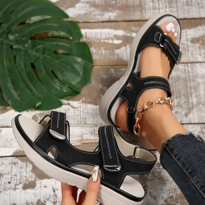 Damen Sport-Sandalen Komfortabel Klettverschluss - IdealeKleiden