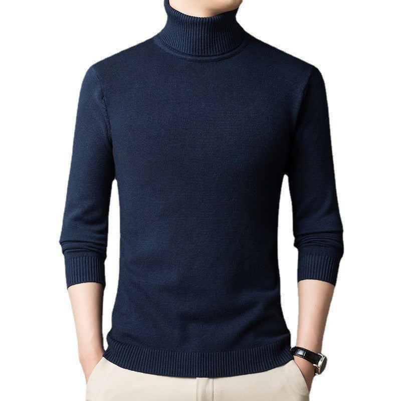 Herren Pullover Rollkragen Slim Fit Modisch