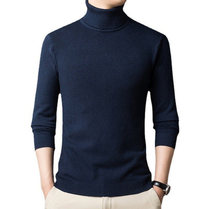 Herren Pullover Rollkragen Slim Fit Modisch