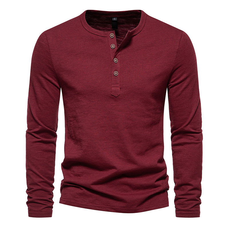 Herren Langarmshirt Stilvoll Elegent