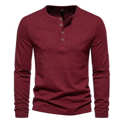 Herren Langarmshirt Stilvoll Elegent