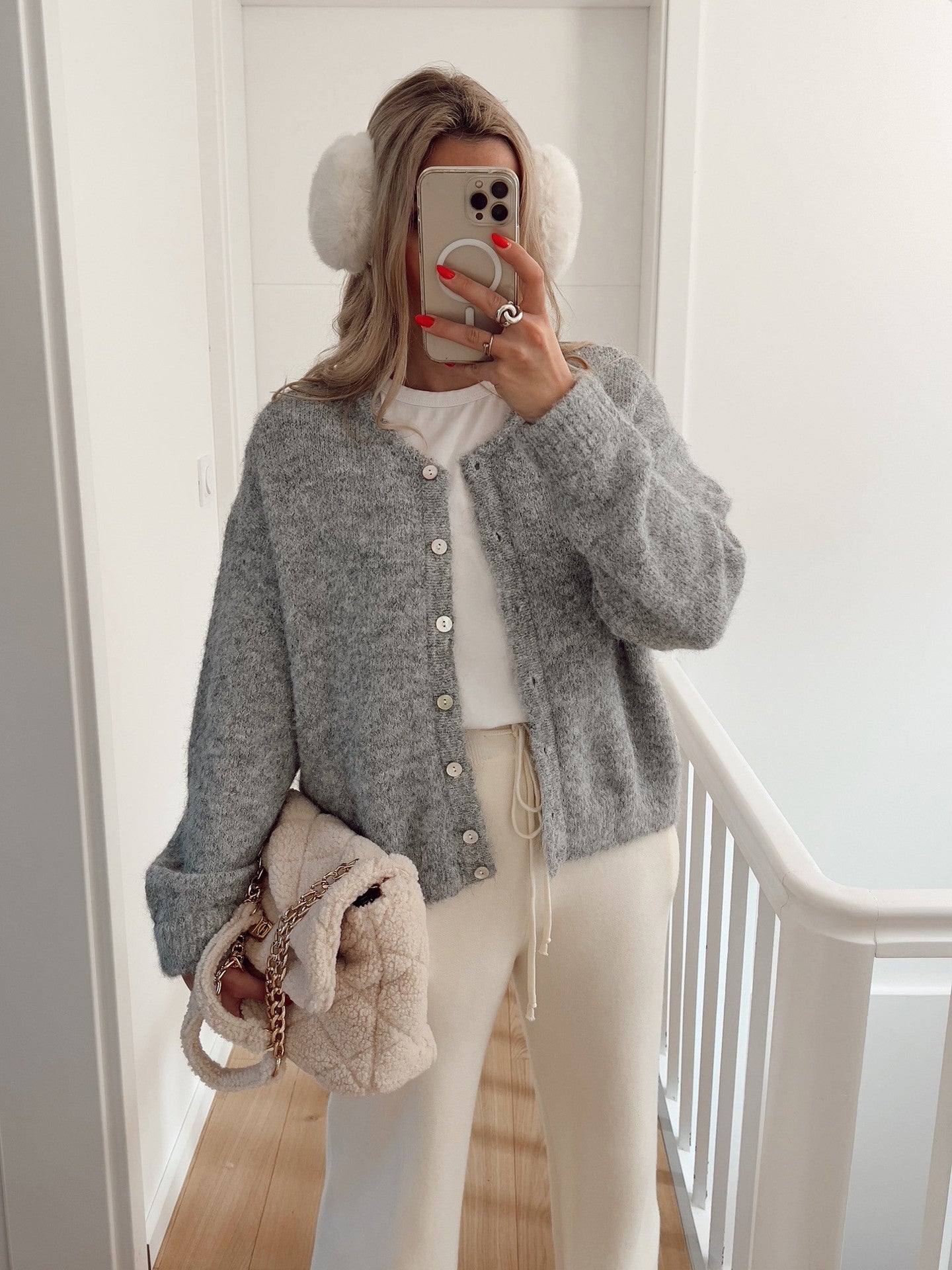 Damen Strickjacke Weich Elegant Schnitt