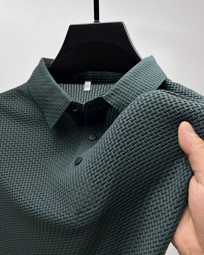 Leichtes Poloshirt Herren Mesh Sportlich