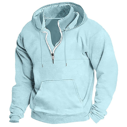 Herren Kapuzenpullover Bequem Reißverschluss