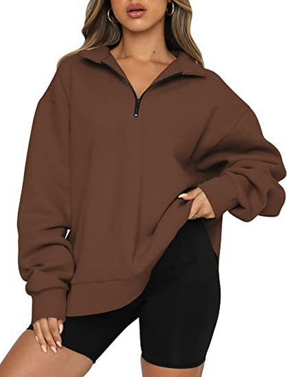 Damen Pullover Oversized Lässig Kurzärmlig Modern