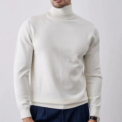 Slim Fit Rollkragenpullover Weich Atmungsaktiv - IdealeKleiden