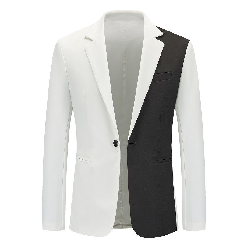 Herren Blazer Modern Schnitt Kontrast Details