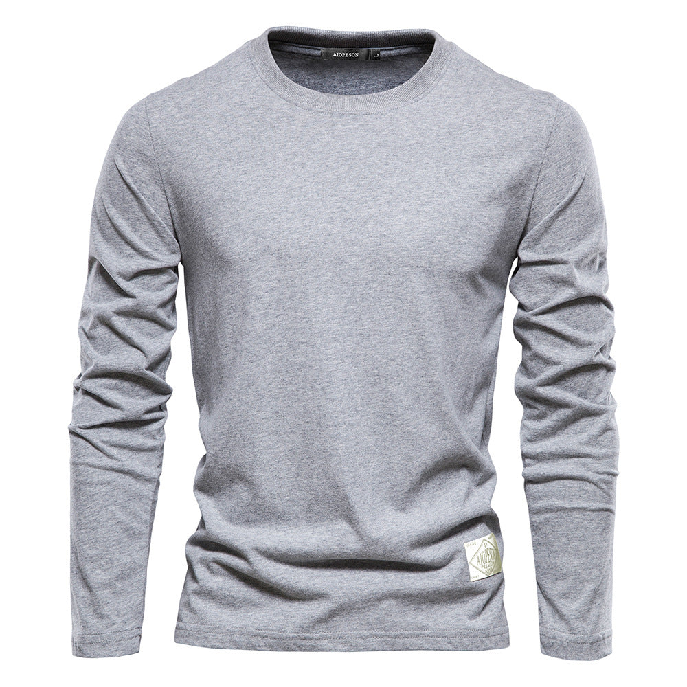 Herren Langarm T-Shirt Baumwolle Modern Fit
