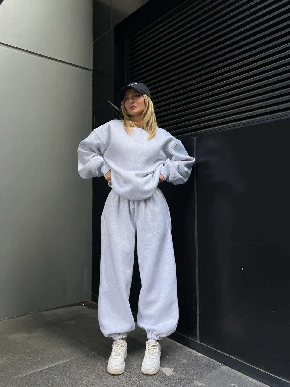 Damen Oversized Loungewear Set Bequem Elastisch