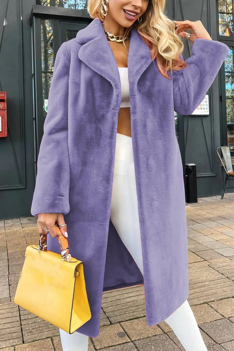 Damen Fleecejacke Modern Elegant Taschen