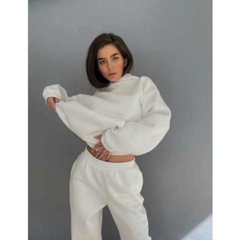 Damen Sportliche Jogginganzug Set Bequem Elegant