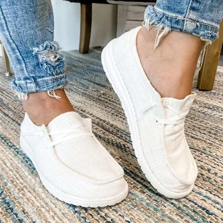 Damen Slip-On Schuhe Bequem Elastisch Rutschfest