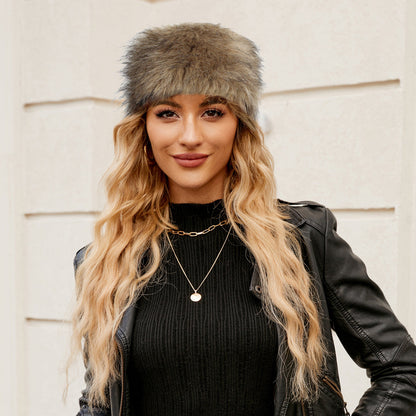 Damen Fleece Mütze Weich Moderne Damenmode