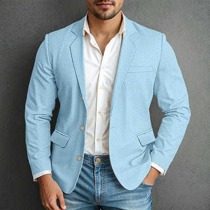 Herren Blazer Elegant mit Reißverschluss und vielen Taschen
