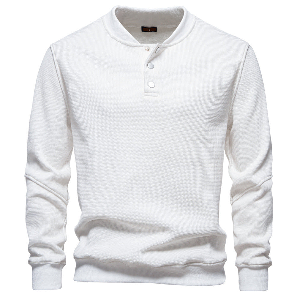 Herren Pullover Langarm Strukturiert Modern