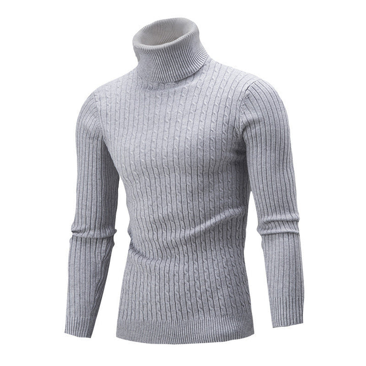 Herren Pullover Klassisch Rippmuster Elegantes Design