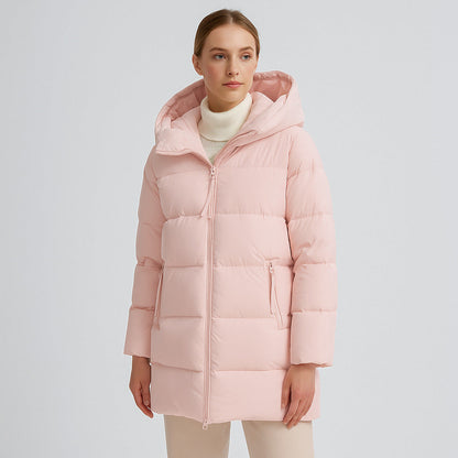 Damen Winterjacke Oversized Kapuze Modern Stil - IdealeKleiden