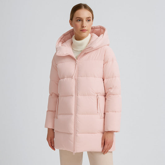 Damen Winterjacke Oversized Kapuze Modern Stil - IdealeKleiden