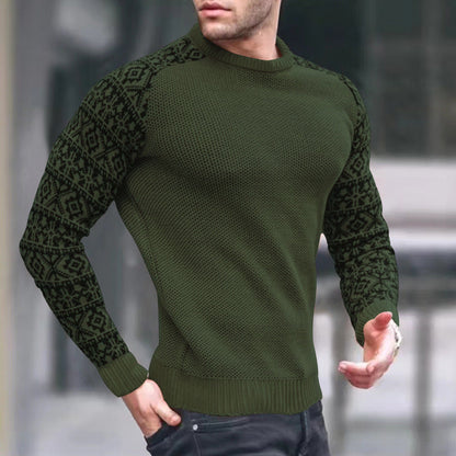 Herren Strickpullover Grafisches Muster Trendy Style