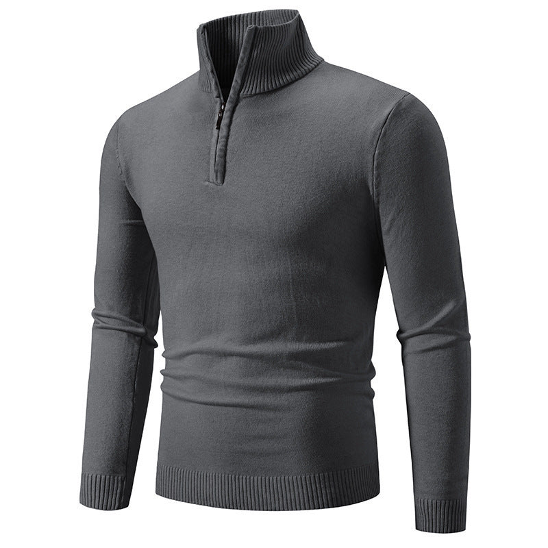 Herren Pullover Modern Kurz Reißverschluss