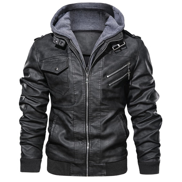 Lederweste Männer Bikerstil - IdealeKleiden