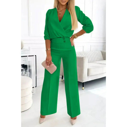 Damen Jumpsuit Elegant Weite Beine Abendkleid