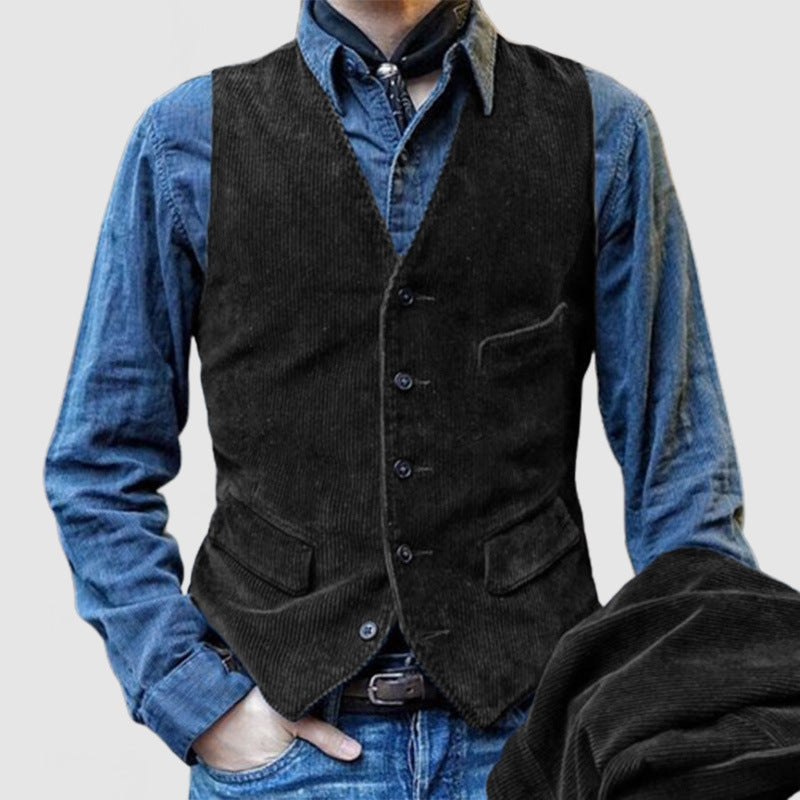Herren Cordweste Elegant Modern Schnitt
