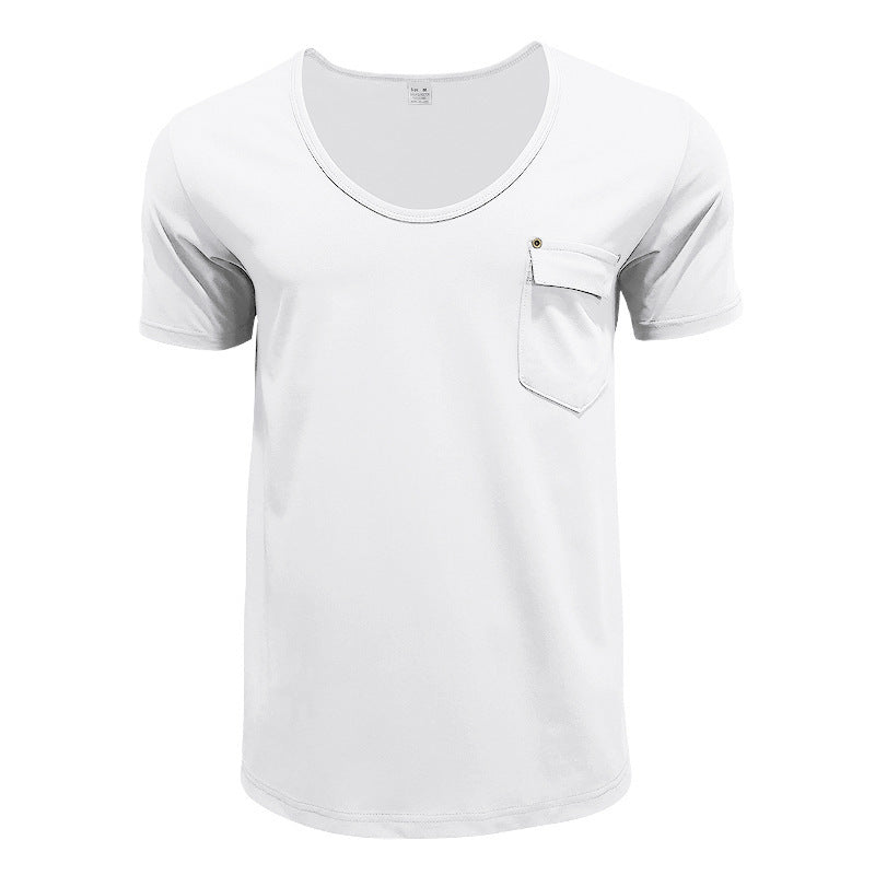 Herren Sport T-Shirt atmungsaktiv mit Brusttasche